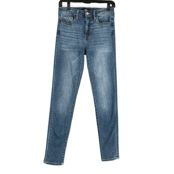 Vervet Blue Denim Skinny Fit Mid Rise‎ Stretch Everyday Jeans Womens Size 27 - Picture 1 of 8